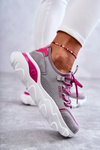 Damskie Sneakersy Memory Foam System Big Star KK274030 Szare
