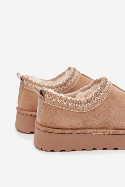 Śniegowce Dziecięce Z Haftem Beżowe Prina