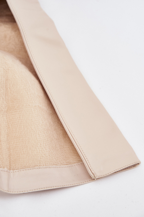 Ocieplane Kozaki Damskie Na Słupku I Platformie Jasnobeżowe Lysara