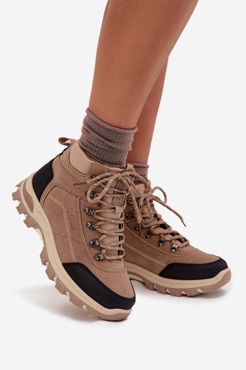 Buty Trekkingowe Damskie Big Star SS274095 Beżowe
