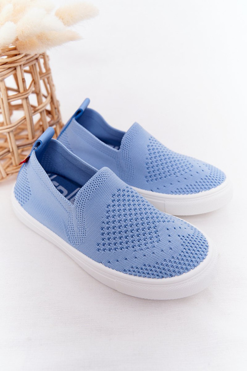 Dziecięce Wsuwane Tenisówki Slip-On Big Star HH374108 Niebieskie