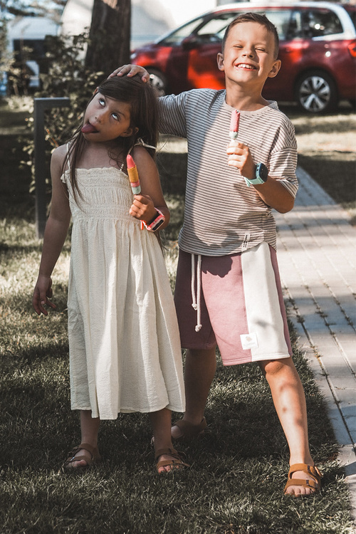 Sandałki Dziecięce Na Korkowej Platformie Zapinane Na Rzep Camel Rorria