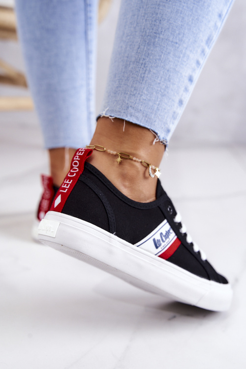 Tenisówki Trampki Lee Cooper LCW-22-31-0832L Czarne
