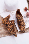 Lu Boo Botki Z Wycięciami Leopard Chelsea