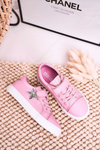 Dziecięce Skórzane Trampki Z Gwiazdą BIG STAR DD374104 Różowe