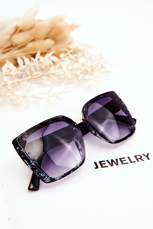 Damskie Okulary Przeciwsłoneczne UV400 Prius V237 Czarno-Niebieskie