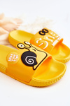 Lekkie Dziecięce Klapki Żółte Snail