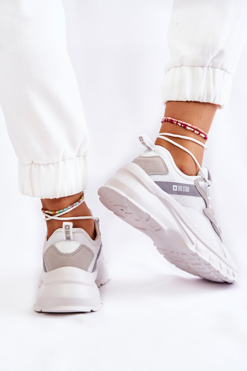 Damskie Buty Sportowe Big Star KK274057 Białe