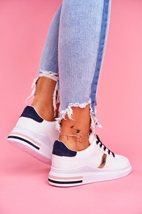 Sportowe Damskie Buty Białe Mirra