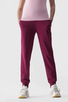 Damskie Spodnie Dresowe Joggery 4F 4FWMM00TTROF0945-51S Fioletowe