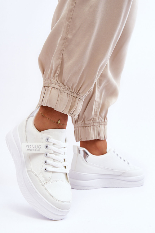 Klasyczne Damskie Buty Sportowe Białe Ronesha