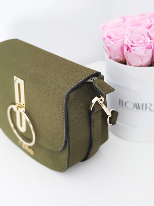 Damska Zielona Zamszowa Torebka NOBO NBAG-F0180-C008