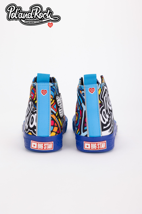 Trampki Pol'and'Rock Festival X Big Star SS174500 Niebieskie