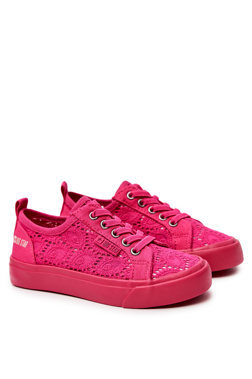Trampki Ażurowe Big Star JJ374007 Różowe