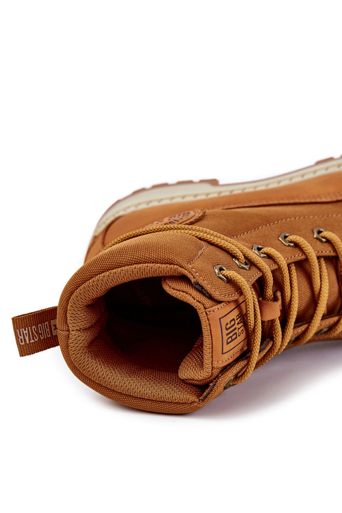 Męskie Botki Trapery Memory Foam Big Star KK174203 Camel