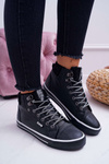 Trampki Damskie Big Star Wysokie Czarne Ocieplane EE274410