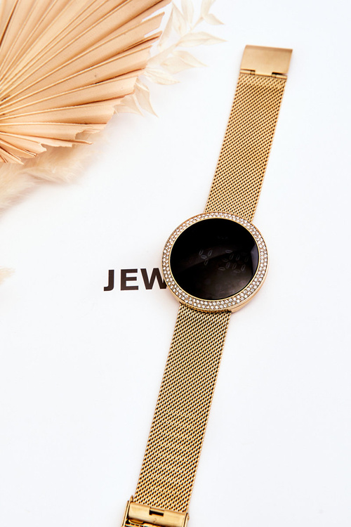 Zegarek Cyfrowy Na Bransolecie Mesh GG Luxe Złoty