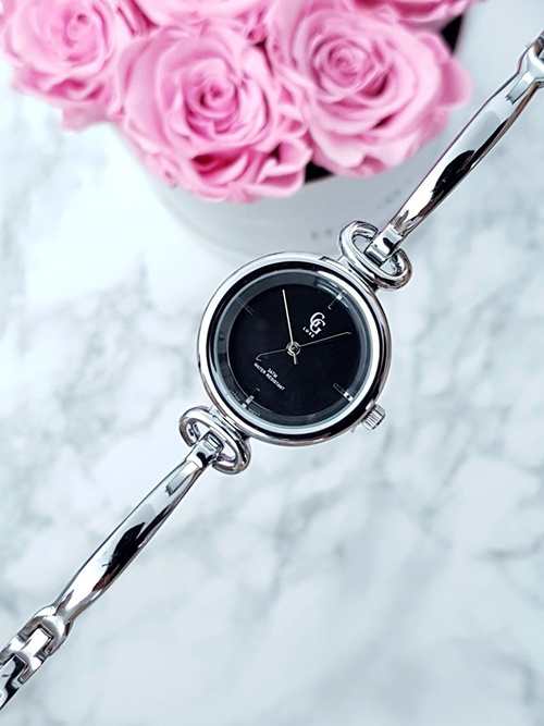 Luxe Damski Zegarek Na Bransolecie Srebrny Mega