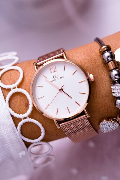 Damski Zegarek Giorgio & Dario Miedziany Evera