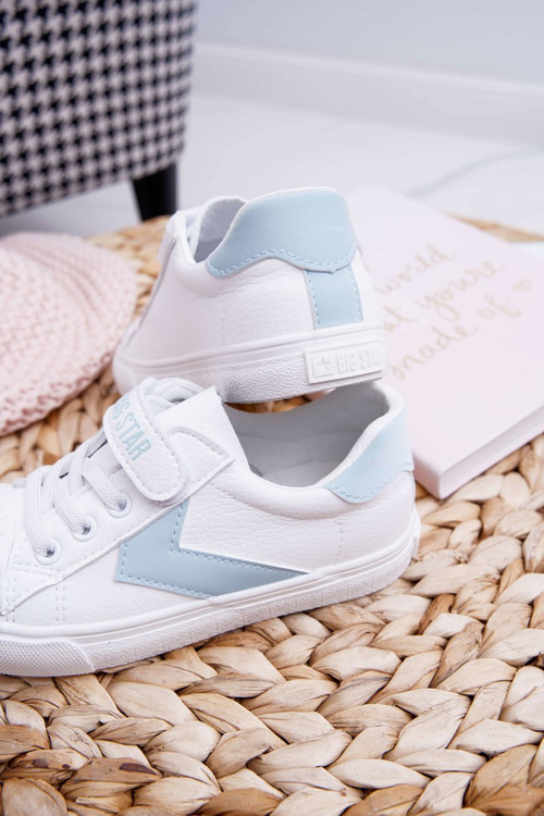 Sportowe Dziecięce Big Star Na Rzepy Białe FF374120