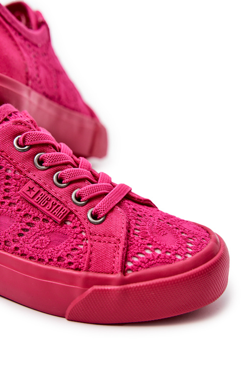 Trampki Ażurowe Big Star JJ374007 Różowe