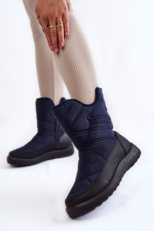 Wysokie Ocieplane Śniegowce Granatowe Winessa