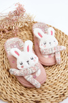 Dziecięce Kapcie Na Grubej Podeszwie Króliczki Różowe Dasca