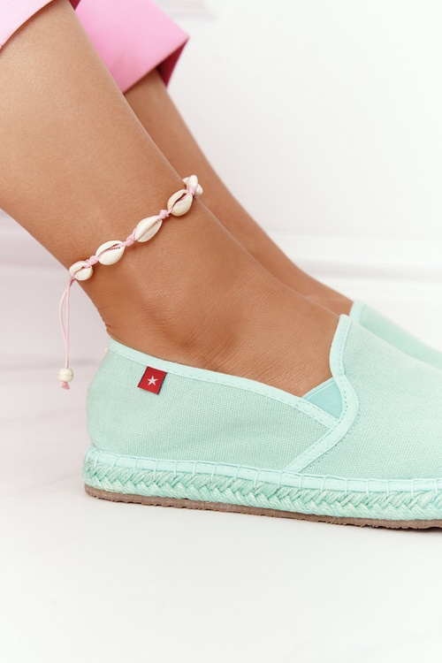 Espadryle Na Plecionej Podeszwie Big Star DD274A141 Zielone