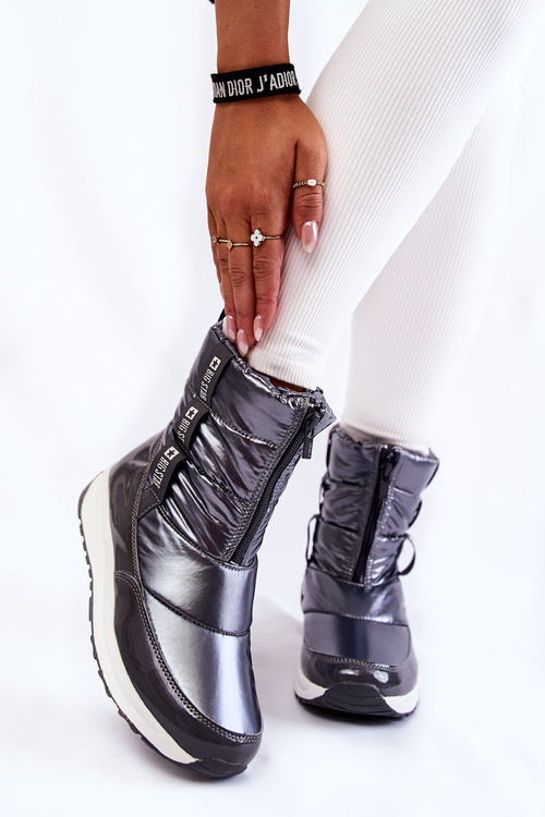 Damskie Śniegowce Big Star KK274391 Ciemnoszare