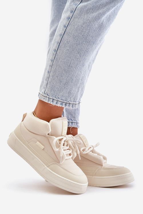 Śniegowce Damskie Big Star OO274A531 Kremowe