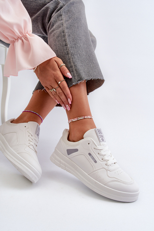 Damskie Sneakersy Memory Foam System Big Star NN274A483 Białe