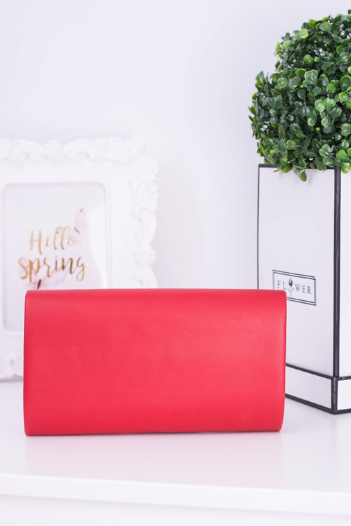 Czerwona Kopertówka Torebka na Łańcuszku