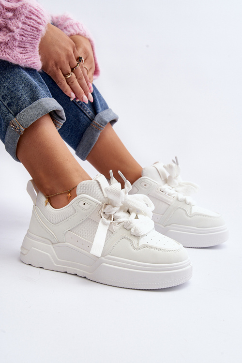 Sneakersy Buty Sportowe Damskie Białe Neatisa