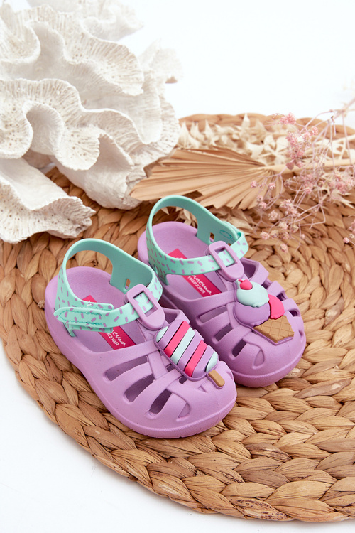 Sandałki Dziecięce Na Rzep 83486 Ipanema Summer XIII Baby Fioletowe