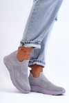 Damskie Wsuwane Buty Sportowe Szare Claris