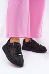Zdobione Sneakersy Na Platformie GOE NN2N4021 Czarne