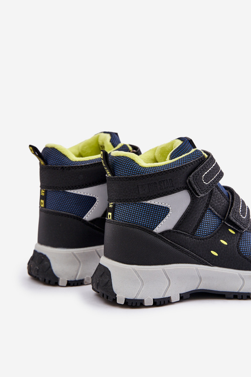 Ocieplane Śniegowce Trapery Dziecięce Big Star OO374130 Granatowe