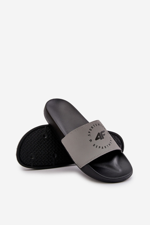 Męskie Klapki 4FMM00FFLIM046-25S Szare