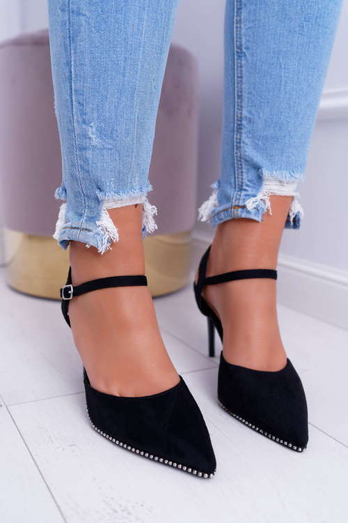 Szpilki Damskie W Szpic Lakierowany Obcas Trends