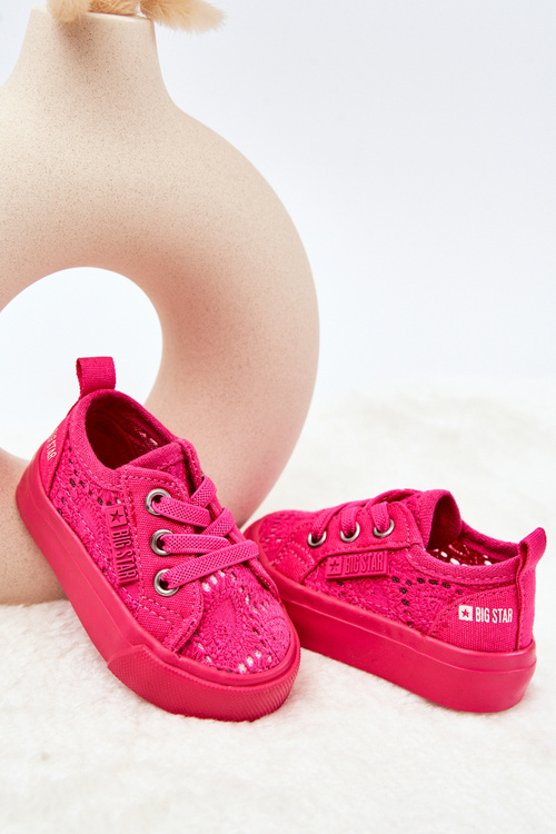 Trampki Ażurowe Big Star JJ374015 Różowe