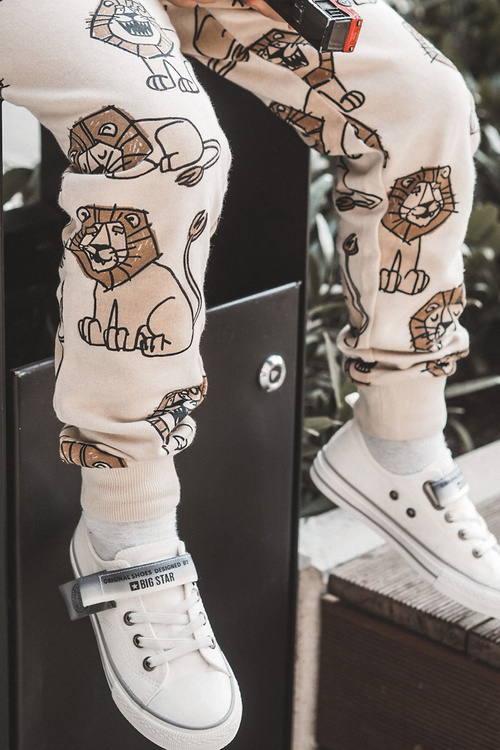 Dziecięce Niskie Trampki BIG STAR JJ374070 Białe