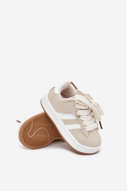 Buty Sportowe Sneakersy Dziecięce Beżowe Zerisa