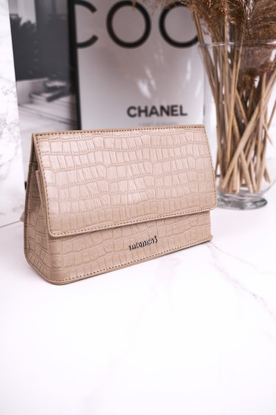Torebka Listonoszka MONNARI BAG5450-015 Beżowa Print Zwierzęcy