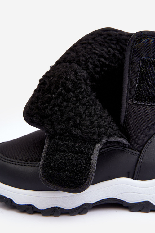 Śniegowce Ocieplane Na Rzep Dziecięce Czarne Big Star MM374119