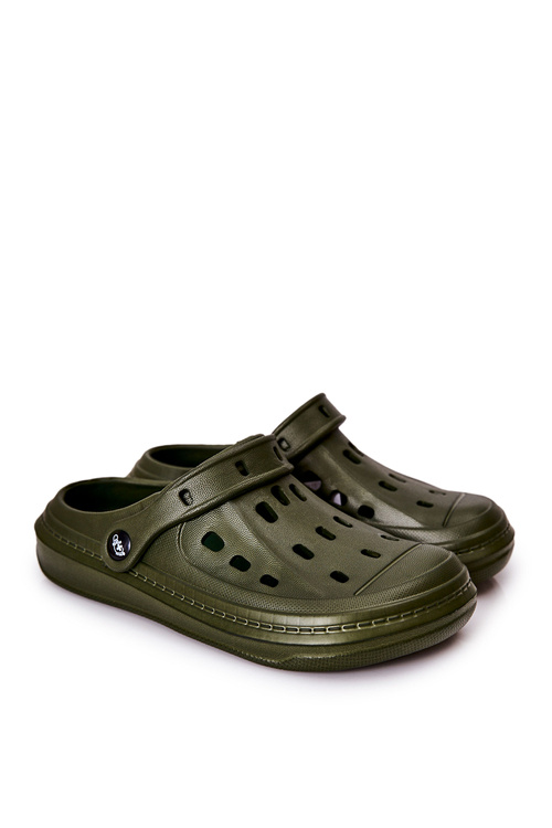 Męskie Klapki Kroksy Befado 154M004 Khaki