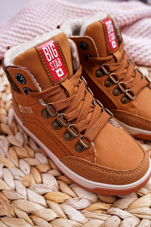 Trzewiki Dziecięce Chłopięce Big Star Kożuch Camel EE374085