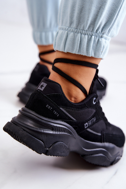 Damskie Sneakersy Buty Sportowe Big Star JJ274578 Czarne