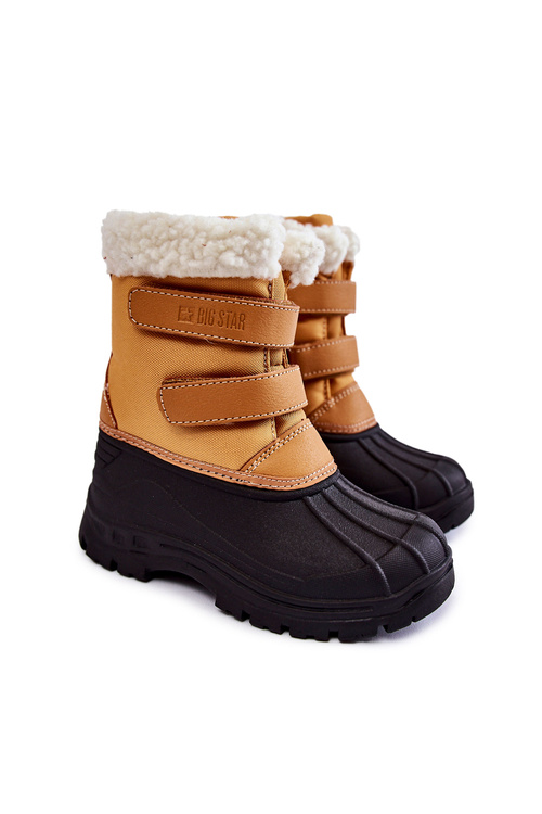 Dziecięce Śniegowce Na Rzepy Big Star KK374237 Camel