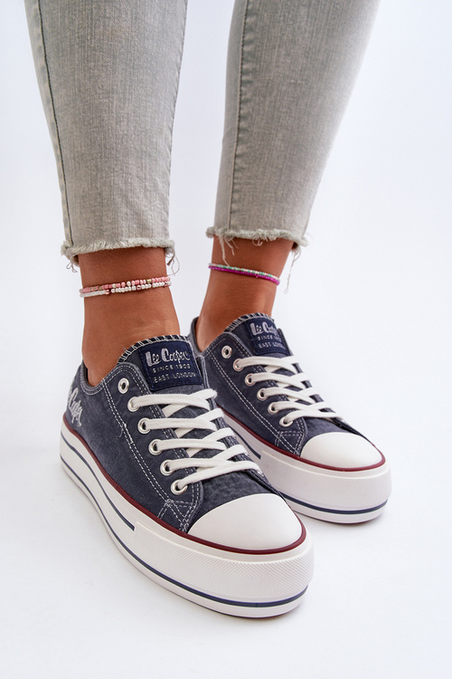 Trampki Damskie Na Grubej Podeszwie Lee Cooper LCW-24-31-2220 Granatowe