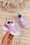 Sportowe Buty Dziecięce Świecące Fioletowe ABCKIDS B011105220